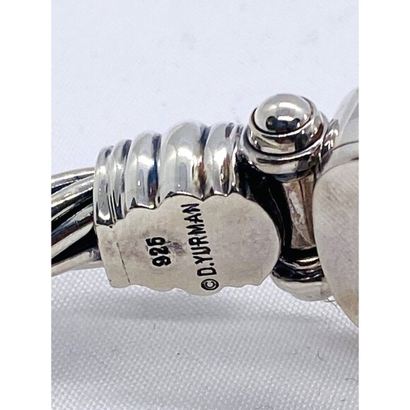 David Yurman Hinge Watch Case Bangle Bracelet 925 585 14k 8.5" - Picture 7 of 10